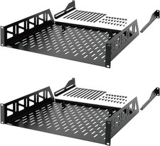 Tecmojo 2U Rack Shelf,19 inch Server Shelf 14 14 in/2pack,  picture