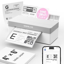 Rongta Bluetooth Shipping Label Printer, Wireless 4x6 Thermal Black picture