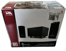 CYBER ACOUSTICS CA-3000 POWERED SPEAKER System 16 Watts EUC picture