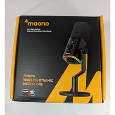 Maono Wireless Dynamic Microphone RGB Black Gaming Streaming PC Mobile USB C  picture