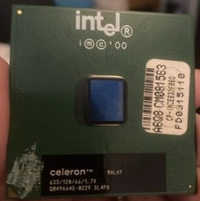 INTEL Celeron 633/128/66/1.7V Processor Not Tested Gold Recovery picture