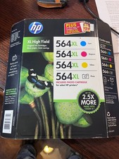 HP 564XL Cyan Yellow Magenta Photo Black Ink Cartridges D8J62BN Exp 01/2017 picture