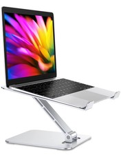 New Best RIWUCT Foldable Aluminum Alloy Laptop Stand for Desk, Height Adjustable picture