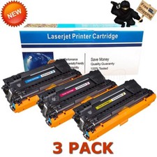 3pk Color Toner Cartridges for HP CF450A 655A Laserjet M682 M681f M652dn M653dn picture