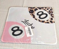 Gaming Mouse Pad Lucky 8 Ball Leopard Print Billiard Pool Office Desk Mat picture