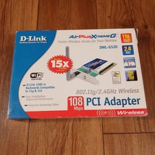 D-Link AirPlus Xtreme G DWL-G520 PCI Wireless Network Adapter Card 108Mbps picture