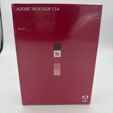 Adobe InDesign CS4 Mac OS RET Full Retail Factory Sealed Brand New picture