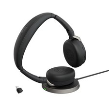 Jabra Evolve2 65 Flex Stereo Headset with Bluetooth, Wireless Charging Pad picture