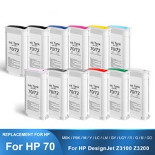 12Color/set HP 70 Compatible Ink Cartridge For HP Z2100 Z3100 Z3200 Z5200 Z5400 picture