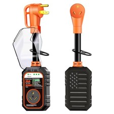 30000J 30Amp RV Surge Protector 30 Amp Flag Design - Upgraded 30AMP Orange picture