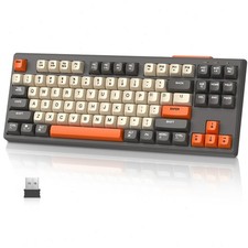 ZIYOU LANG M87 87Keys Silent Wireless Membrane Keyboard RGB 4000mAh  for Office picture