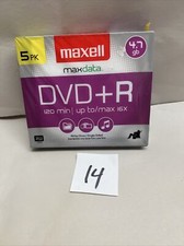 5 Pack Maxwell Max Data DVD+RW Media Discs 4.7gb P/N 634045 picture