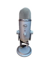 Blue Yeti USB Condenser Microphone - Silver Multi-Pattern Desktop Mic TESTED picture