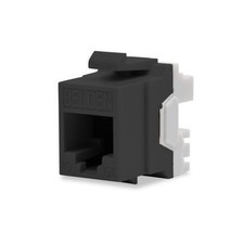 Belden 10GX Modular Jack, Category 6A, RJ45, KeyConnect Style, Black (LOT of 10) picture