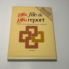 1984 PFS File PFS Report Software and User Manuals for Apple Macintosh 3.5