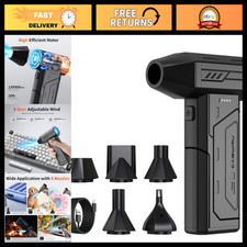 High-Power Cordless Compressed Air Duster, 130K RPM, Rechargeable, LED Light, 3 picture
