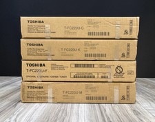 Toshiba T-FC220U Toner Set Cyan Magenta Yellow Black e-STUDIO OEM NEW picture