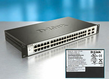 D-Link | DGS-1210-48 | 48-Port Gigabit Web Smart Switch | Mounts + Cable |TESTED picture