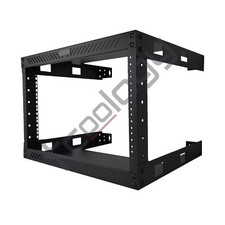 TCoology 6U Wall Mount Open Frame 19'' Server Rack Threaded 17.5 Inch Depth picture