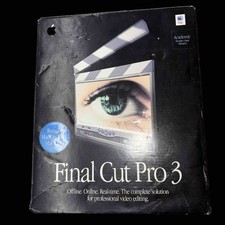 Apple Final Cut Pro 3 ACADEMIC (M8563Z/A) w/2 Licenses Complete QuickTime Opened picture