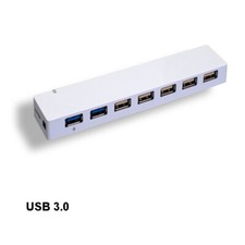 10PCS White USB 7 Port Hub 3.0/2.0 900mA 5Gbps Charge Data Sync for PC Laptop picture