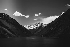 Landscape clouds monochrome Custom Gaming Mat Desk picture