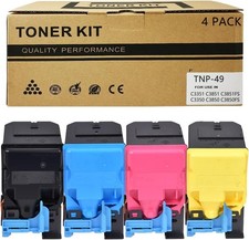 TNP49 TNP-49 Toner Cartridge Konica Minolta Bizhub C3351 C3851 C3851FS C3350 4Pk picture