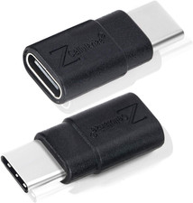 USB C Extender Adapter (2 Pack) 40Gbps 240W Cable Extension Type-C Low Profile M picture