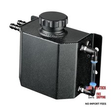 Coolant Overflow Tank, Aluminum Radiator Tank, Reservoir Expansion 1L Black picture