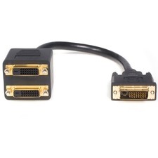 StarTech 1 ft DVI-D to 2x DVI-D Digital Video Splitter Cable - M/F (DVISPL1DD) picture