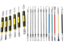 19-Piece Metal Spudger Set - IC Chip Repair Tools, Thin Blade CPU Remover & Pry picture