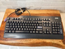 IBM SK-8820, Black Vintage Keyboard PS/2 - TESTED AND WORKING picture