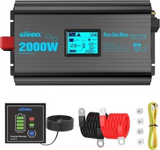 2000 Watt Pure Sine Wave Power Inverter 2000W 12V DC to 120 V AC  picture