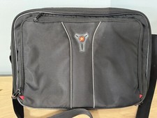 Swiss Gear 16” Laptop Computer Case Shoulder Bag Carry-On Briefcase Black Wegner picture