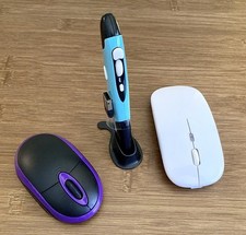 3 Wireless Computer Mouse Set USB Optical PC Laptop Pen Mouse Ergonomic picture