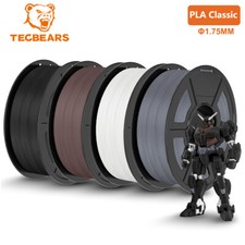 TECBEARS 4kg High Speed PLA Classic 3D Printer Filament 600mm/s 1.75mm No Bubble picture