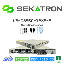 ♻️ Cisco WS-C3850-12XS-E  12-Port 10G SFP+ Stackable Fiber Switch ⚡Fast Ship picture