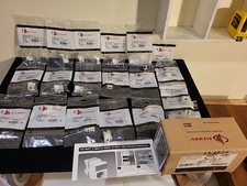 Box of 20 Siemon MX3 - F - U3 - 02  Max Module Flat Cat 3 White Open Box NOS  TA picture