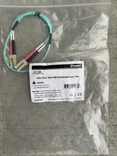 C2G 01136 0.5M LC/LC 10Gb OM4 Multimode PVC Fiber Optic Cable Aqua picture