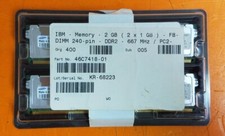 ⭐️⭐️⭐️⭐️⭐️ IBM 46C7418 ECC DIMM Memory RAM Sticks (2X1GB) PC2-5300 DDR2 SDRAM picture