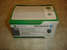 Lexmark CX410/CX510 Cyan High Yld Return Program Toner Cartridge 80C0HCG,80C1HC0 picture