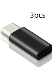 3PCS Lightning Female to USB C Male Adapter iPhone 15 Charging Data Sync picture