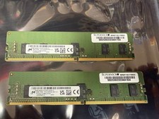 {Lot Of 2x} Micron 8GB DDR4-3200 Server Memory RAM MTA9ASF1G72PZ-3G2R1TI picture