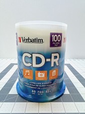 Verbatim 95029 CD-R Recordable 700MB 52X Speed 80 Min Capacity  100/Pack picture