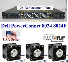 3x Original Fans Replacement Dell PowerConnect 8024 8024F picture