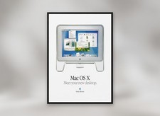 Apple Meet Your New Desktop Poster 22 x 28 NOT A REPRINT Vintage New Old Stock picture