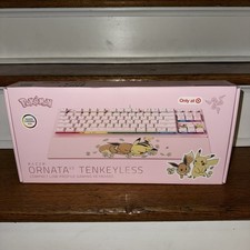 Pokemon x Razer Ornata V3 X Tenkeyless  Keyboard Pikachu & Eevee Edition picture