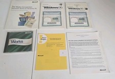 Microsoft Works 4.5a PC Software CD-ROM 1998 for Windows 95 Software Lot picture