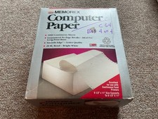 1991 Memorex  Computer Paper 1000 Continuous Sheets 20 lb. 9.5x11