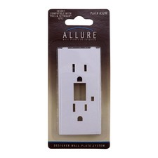 TAYMAC A52W ALLURE NON-METALLIC WALLPLATE GFCI INSERT, WHITE (3-PACK) picture